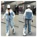 Women’s Clothing Denim Jacket For Women Spring New Style Small Number 24 Letter Pocket Design Thief Jacket Top_mkmklike.com
