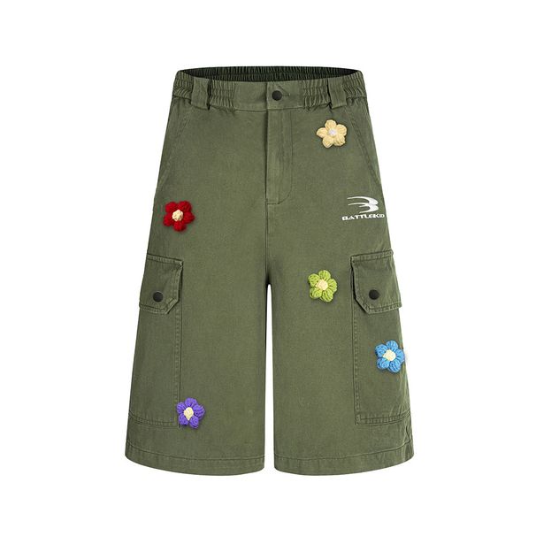 Men's Clothing 2025 American Style Embroidere With Pleats, Pockets, Loose And Casual Straight Tube Couple Paratrooper Pants_mkmklike.com