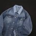 Checkered Denim Jacket With Men's And Women's Design Sense, Loose Washed Jacket Top_mkmklike.com
