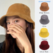 Hot Sale Ins Solid Colour Corduroy Fisherman's Hat Sub Men Women Spring and Autumn Fashion Casual Hundred Take Basin Bucket Cap_mkmklike.com