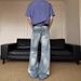 Men's Clothing Men's Vintage Washed Straight Leg Jeans With Cat Whisker Distressed Details - Relaxed Fit, Classic Cleanfit Style_mkmklike.com