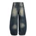 2025 Washed Vintage Jeans For Men And Women Summer New Loose Wide-Leg Pants Floor-Length Trousers_mkmklike.com