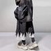 Men's Hip Hop Trendy Retro Five Point Pants High Street Wide Leg Denim Shorts Loose Vine Seven Point Pants_mkmklike.com