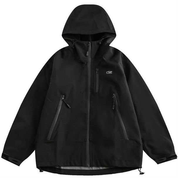 Autumn Hard Shell Laminated Waterproof Insulated Thin Mountain Style Outdoor Functional Trendy Loose Fit Couple Jacket_mkmklike.com