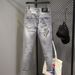 2025 Spring And Autumn Men's Jeans Heavy-duty Rhinestone Print Trendy Brand Stylish Casual Slim Fit Skinny Pants_mkmklike.com