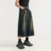 Hong Kong Style Retro Distressed Men's Loose Wide Leg Denim Shorts Trendy Summer Lazy Style Nostalgic Color Vintage Seven Point_mkmklike.com