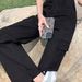 High-waisted Black Denim Work Women, 2023 Summer New Style, Versatile And Fashionable, Extra-long Floor-length Pants For_mkmklike.com