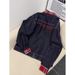 Loom Hip Hop European And Patchwork Workwear Denim Jacket Turn-Down Collar Plaid Red Zipper Retro Trendy High Street American_mkmklike.com