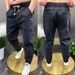 Spring And Summer New Men's Elastic Waist Jeans Versatile Straight Tooling Multi-pocket Casual Long Pants Tethered Harlan Pants_mkmklike.com