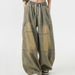 Men's Clothing High Street Retro Design Wide Leg Jeans Men's High Street Hiphop High Street Straight Loose Long Pants_mkmklike.com
