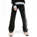 Nordmann American High Street Black Jeans Men Patchwork Contrast Color Casual Loose Straight Versatile Cool Workwear Long Pants_mkmklike.com