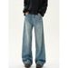 Unisex High-Street Straight Jeans – Vintage Washed, Relaxed Fit & Wide-Leg (Effortless Chic & Everyday Essential)_mkmklike.com