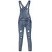 Men's Clothing Stylish Men's Suspender Denim Jumpsuit Ripped Jeans Trousers Trendy Work Wear_mkmklike.com
