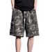 Men's Clothing Retro Camouflage Shorts High Street Multi Pocket Straight Overalls Trendy Loose Versatile Shorts_mkmklike.com