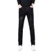 2023 Winter New Street Men's Black Jeans Fashion Printed Trendy Slim Fit Mid-Waist Pants For Men_mkmklike.com