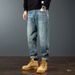 Style Wahed Vintage Straight-Leg Jean For Men Spring Autumn Looe Fit European And American High Street Vibe Long_mkmklike.com