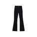 Flared Jeans For Women 2024 New Spring Autumn High Waist Slim Fit Petite Black Bootcut Pants_mkmklike.com