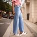 Women's Ripped Casual Loose Straight Leg Jeans Versatile Style Denim Pants_mkmklike.com