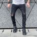 Men's Clothing Streetwear Brand Ripped Men's Jeans, Stylish And Slim Fit, High Elasticity Distressed Denim._mkmklike.com