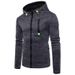 Men's Clothing Spring New Men's Sports Leisure Jacquard Sweater Fleece Cardigan Hooded Jacket_mkmklike.com