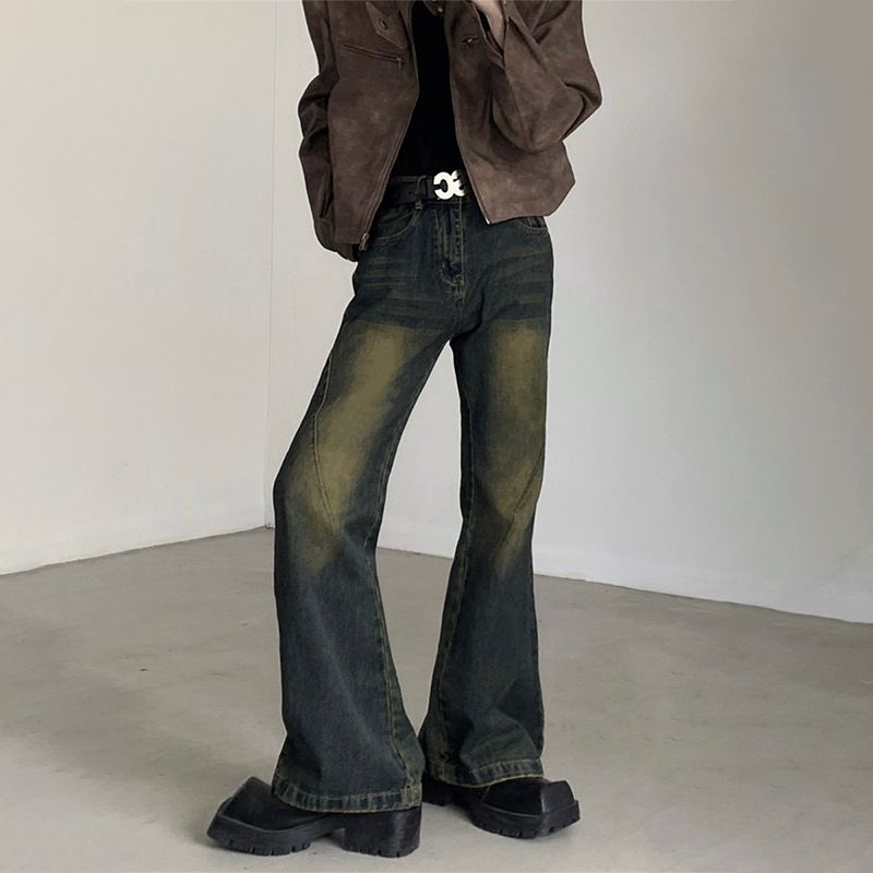 Nordmann Vintage Jeans For Men American High Street Straight Loose Casual Pants Autumn Winter Korean Style Trendy Cool High-end_mkmklike.com