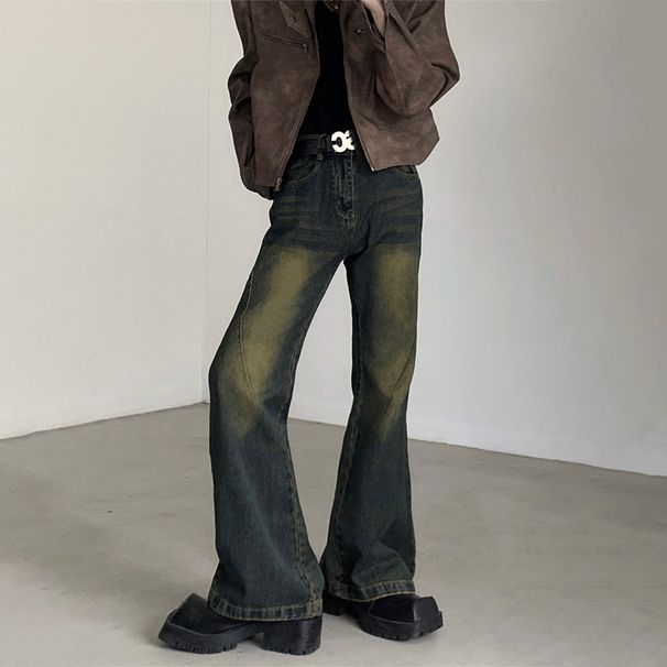 Nordmann Vintage Jeans For Men American High Street Straight Loose Casual Pants Autumn Winter Korean Style Trendy Cool High-end_mkmklike.com