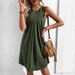 Women's Clothing dress solid color sleeveless vest short skirt_mkmklike.com