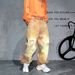 Vintage Distressed Washed Jeans – Post-Apocalyptic Straight-Leg Denim Pants For Men – Grunge Streetwear With Artisan Rips (Light Khaki, S-3xl)_mkmklike.com