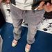 Men's Clothing Version Of The Washed Hem Tassel Slightly Flared Grey Jeans Retro High Street Vibe Style Men's Trend_mkmklike.com