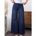 New Cross-border Women's Clothing, Simple And Casual JEANS2025, Washed Trendy Wide-leg Denim Pants, Fashionable Deep_mkmklike.com