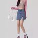 K New High Waisted A-line Slim And Sexy Split Skirt, Hip Hugging Denim Short Skirt, Pants Skirt, Women's Skirt_mkmklike.com