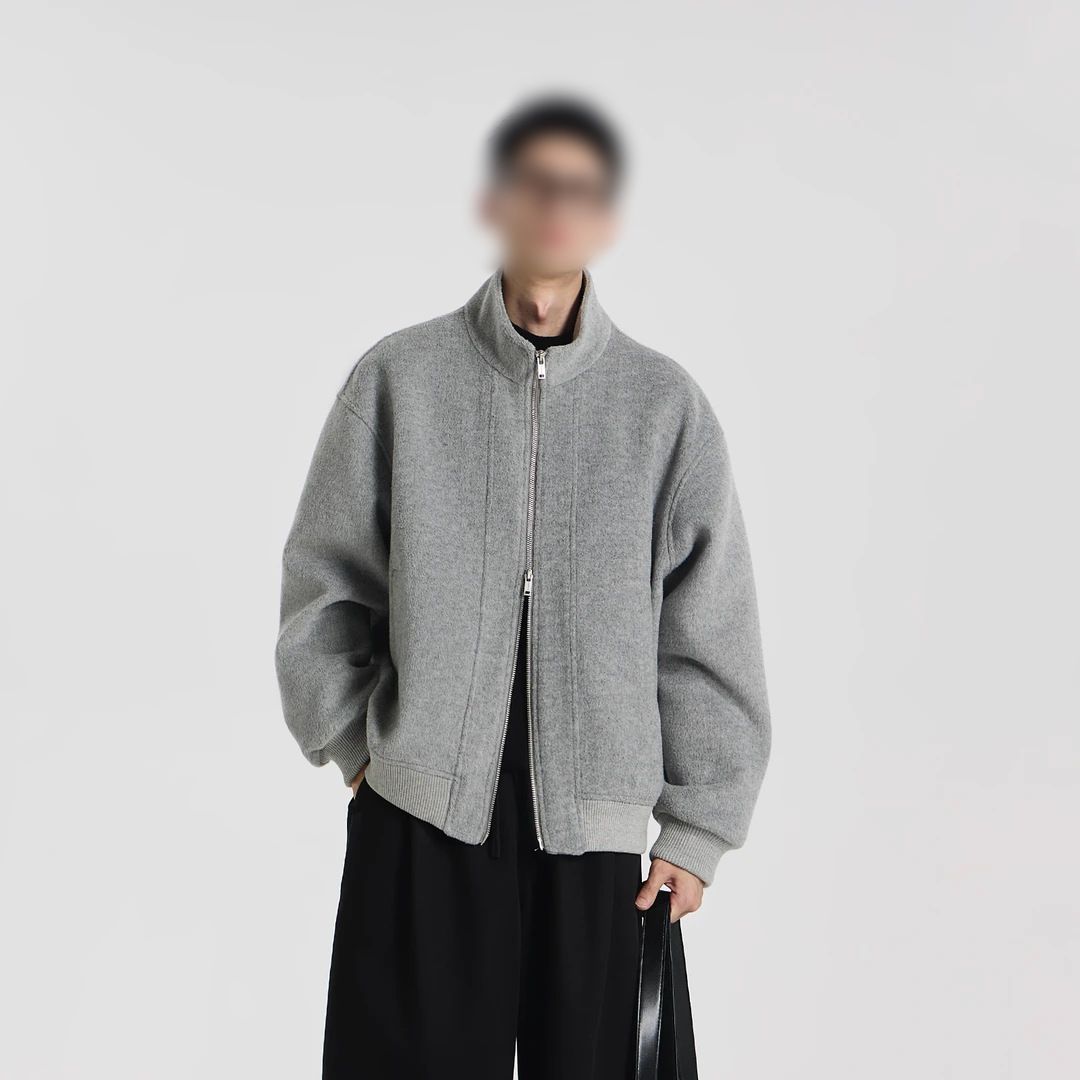 GOOOE77 "Warm Realm" Autumn New Short Loose Fit Stand Collar Fashion Versatile Men's Jacket Coat_mkmklike.com
