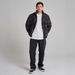 Men's Slim Fit Straight Leg Jeans - Fleece Lined Winter Denim Pants With Comfort Stretch_mkmklike.com
