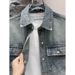 American New Autumn Wasteland Style Men's Trendy Flowing Wash Collar Denim Jacket Casual Hundred_mkmklike.com