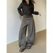 Maillard Unisex Oversized Wide Leg Curved Jeans American Retro Pleated Loose Pants Versatile Spring Autumn Style_mkmklike.com