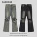 Men's Clothing American Street Retro Knee Hole Belt Jeans Unisex European And American Punk Motorcycle Work Pants Trendy_mkmklike.com