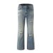 Men's Clothing Retro Simple Classic Distressed Ripped Straight Jeans Men And Women Trendy Brand Slim Fit Versatile Casual Pants New Style_mkmklike.com