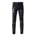 Men's Clothing Foreign Trade Men's High Street Fashion Brand Five Pointed Star Patch Men's Handsome Jeans Pants Youth Slim 691_mkmklike.com