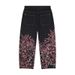 Men's Clothing Retro Plum Blossom Embroidered Straight Leg Jeans Trendy Street Style Men And Women_mkmklike.com
