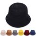 Hot Sale Ins Solid Colour Corduroy Fisherman's Hat Sub Men Women Spring and Autumn Fashion Casual Hundred Take Basin Bucket Cap_mkmklike.com