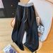 Trendy Girl Closet Tencel High Waist Wide Leg Women 2025 Summer New Ice Silk Casual Soft Jeans Loose Slimming Women's Pants_mkmklike.com