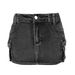 Retro Elastic Denim Mini Skirt For Women With Pockets Fashionable Sexy Slim Fit Short Skirt New 2025 Cotton Denim Skirt_mkmklike.com