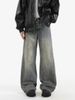 Men's Clothing High Street Embroidered Jeans For Men Loose Pants Cool Street Straight Pants_mkmklike.com