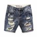 Vintage Japanese Style Men's Denim Shorts Casual Trendy Straight Leg Mid Waist Summer Trendy Branded Five Piece Shorts_mkmklike.com