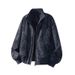 Cleanfit Leather Men's Spring And Autumn Short Wide Silhouette Boxy Stand Collar High-end Baseball Jacket Trendy Brand_mkmklike.com