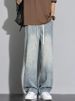 Jeans Spring Summer New Straight Leg High Street Casual Men's Korean Version Loose And Versatile Pants Men_mkmklike.com