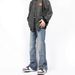 Men's Clothing High Street American Vibe Jeans - Relaxed Straight Fit, Flared Bootcut, Vintage Washed Denim Pants For Casual & Streetwear_mkmklike.com