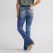 Embroidered Flare Jeans For Women – Mid-Rise Vintage Denim With Floral Stitching (S-XXL)_mkmklike.com