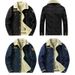 Loom European American Style Casual Fleece-Lined Denim Jacket For Men, Youth, Autumn And Winter, Loose Fit, Plus Size, Warm_mkmklike.com