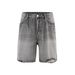 Men's Clothing High Street Washed Workwear Pants Retro Shorts Denim Cat Whisker Ripped Sanded Shorts_mkmklike.com